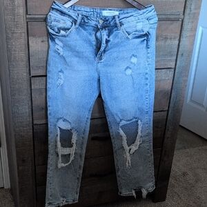 Lovervet Women's Light Blue Straight Leg Jeans